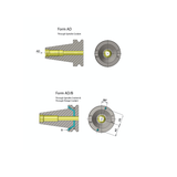 BT40 22mm Face Mill Arbor - 45mm Gauge (AD/B + Cool) - Precision Engineering Tools EW Equipment Omega Products,